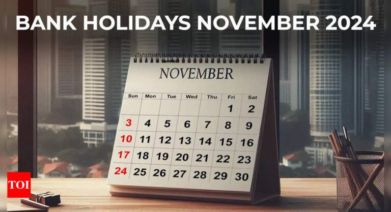 Bank Holidays November 2024: Check state-wise list of holidays – banks to be closed up to 13 days