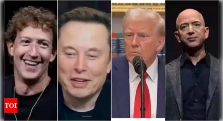 Elon Musk to Jeff Bezos, billionaires who attended Donald Trump’s inauguration face 9 billion loss