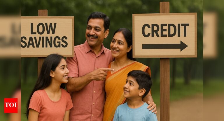 Credit over caution: Household savings in India fall to 18.1% of GDP; more Indians rely on credit to fund expenses