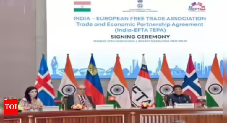 Trade pact breakthrough: Switzerland ratifies India-EFTA agreement; 0 billion investment and 10 lakh jobs likely